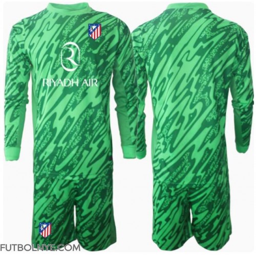 Camiseta Atletico Madrid Portero Visitante Equipación para niños 2024-25 manga larga (+ pantalones cortos)
